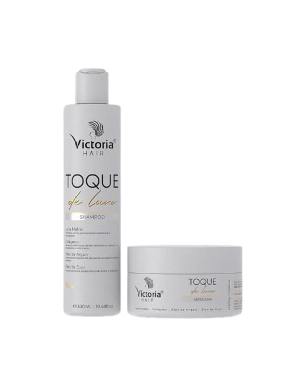 Kit Toque de Luxo - Shampoo 300ml + Máscara 300g - Victoria Hair Cosméticos